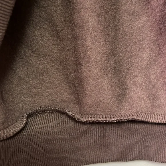 Refuge Austin White Chenille Embroidered Fleece Charcoal Grey Sweatshirt - Picture 3 of 9